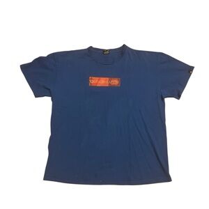 Quiksilver Blue Vintage Y2K Skater Men Tee Sz XL